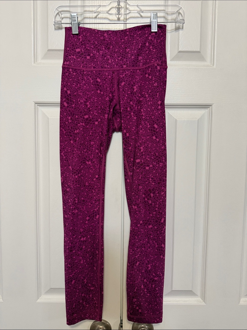 lululemon athletica Magenta Patterned High-Rise Leggings